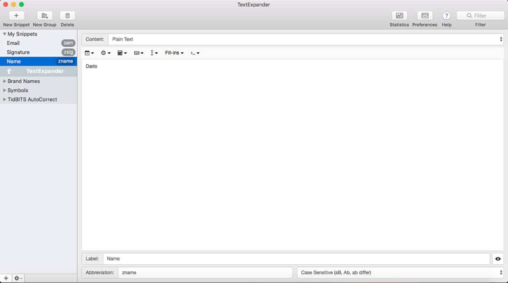 free text expander for mac